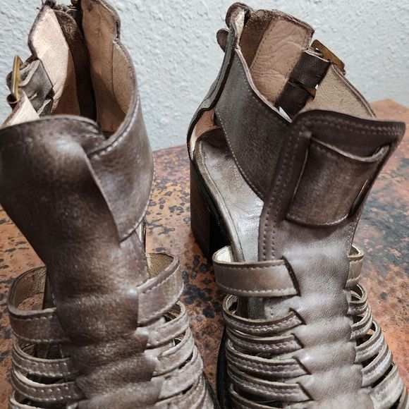 Freebird by Steven Charcoal Cut-Out Ankle Booties - Picture 5 of 16